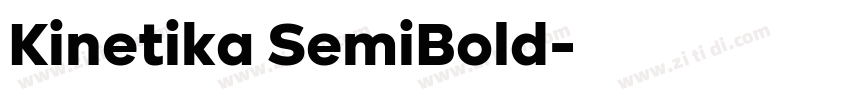 Kinetika SemiBold字体转换